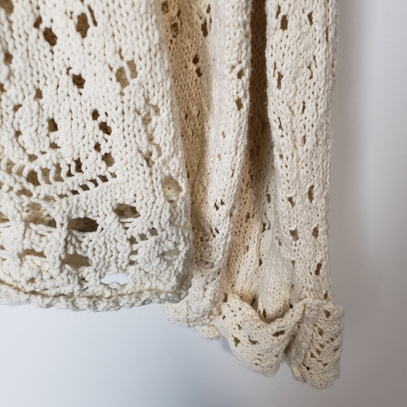 Free People Traveling Lace Ivory Sweater - Picture 11 of 11